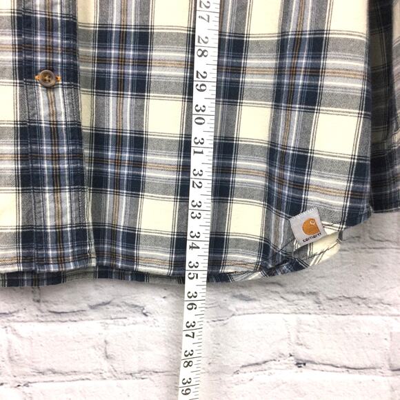 Carhart Relaxed Fit Streetwear Plaid Workwear Button Down Shirt Men's XL Tall - Picture 15 of 16